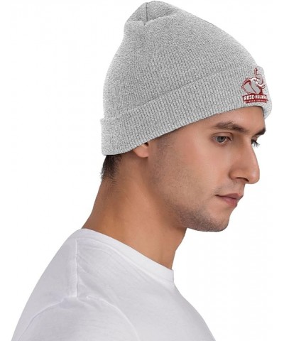 Rose-Hulman Institute of Technology Logo Beanie Hat for Men and Women Winter Warm Hats Knit Slouchy Thick Skull Cap Gray $7.7...