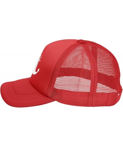 Anchor Hat Funny Gift Baseball Cap for Men Women Trucker Red $10.44 Baseball Caps