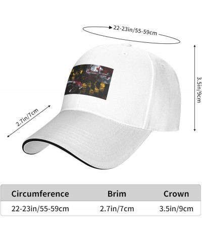 Smoke Flag of Maryland Baseball Cap Sandwich Brim Hats for Men Women Adjustable Caps White $11.93 Baseball Caps