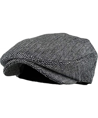 Retro Hats for Men Women Plaid Stripe Newsboy Cap Classic Cotton Flat Ivy Gatsbay Hat Irish Outdoor Cabbie Beret Hat D $9.89 ...