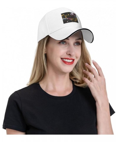 Smoke Flag of Maryland Baseball Cap Sandwich Brim Hats for Men Women Adjustable Caps White $11.93 Baseball Caps