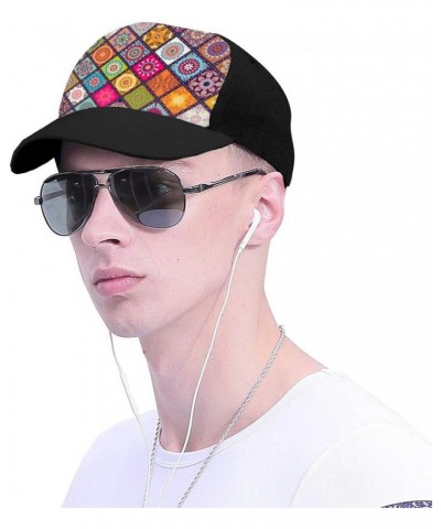 Baseball Cap Adjustable Anti UV Sun Hat Washed Cotton Outdoor Dad Hat for Men Women Mandala Baseball Cap $12.76 Baseball Caps