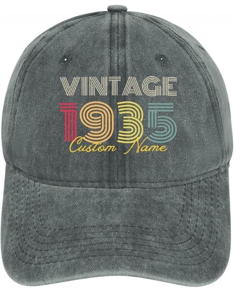 89th Birthday Gifts Personalized Vintage Hat 89 Years Old Baseball Cap 1935 Hat for Men Women Gray $11.20 Baseball Caps