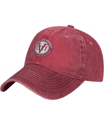 Virginia Union University Cowboy Hats，Unisex Adjustable for Hat Baseball Cap Casquette Red $10.49 Cowboy Hats