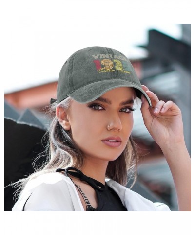 89th Birthday Gifts Personalized Vintage Hat 89 Years Old Baseball Cap 1935 Hat for Men Women Gray $11.20 Baseball Caps