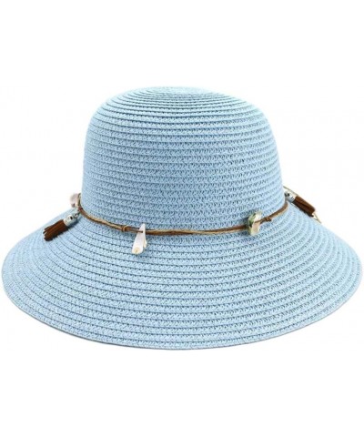 Ladies' Beach Straw Hat Sun Hat Fisherman Hat Visor (Color : 01, Size : 56-58cm) 56-58cm 04 $35.55 Sun Hats