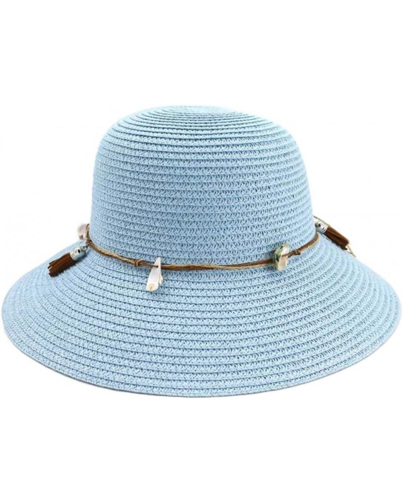 Ladies' Beach Straw Hat Sun Hat Fisherman Hat Visor (Color : 01, Size : 56-58cm) 56-58cm 04 $35.55 Sun Hats