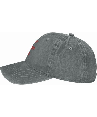 Custom Hats for Men with Your Image Name Logo Text Design Your Own Personalized Hat Gray $7.36 Baseball Caps