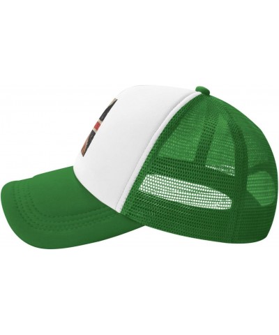 Union Jack British Flag Baseball Hats for Men Adjustable Gift for Women Trucker Cap Green $11.45 Baseball Caps