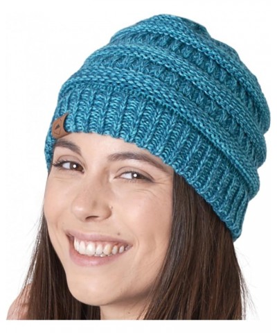 Womens Winter Hat - Warm Chunky Cable Knit Beanies - Winter Beanie Hats for Women Cold Weather - Beanies Women Turquoise $9.6...