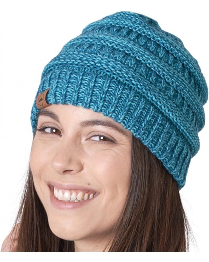 Womens Winter Hat - Warm Chunky Cable Knit Beanies - Winter Beanie Hats for Women Cold Weather - Beanies Women Turquoise $9.6...