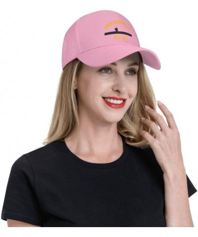 USS Lexington Cv-16 Flag-Baseball Caps-Denim Hats Cowboy Knit hat Fisherman's hat Pink $13.79 Baseball Caps