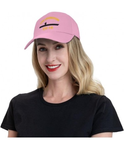 USS Lexington Cv-16 Flag-Baseball Caps-Denim Hats Cowboy Knit hat Fisherman's hat Pink $13.79 Baseball Caps