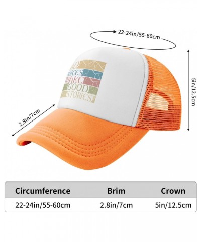 Bad Choices Make Good Stories Funny Baseball Hats for Men Adjustable Gift for Women Trucker Cap Orange $9.73 Baseball Caps