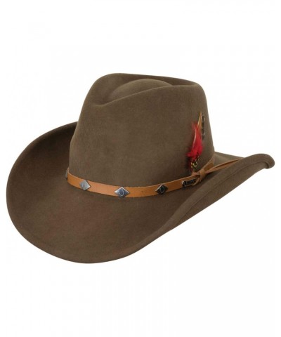 Women's Adult's Wide Open Spaces Durable Wool Western Cowboy Hat with Wire Brim & Chin Cord, Serpent $47.35 Cowboy Hats