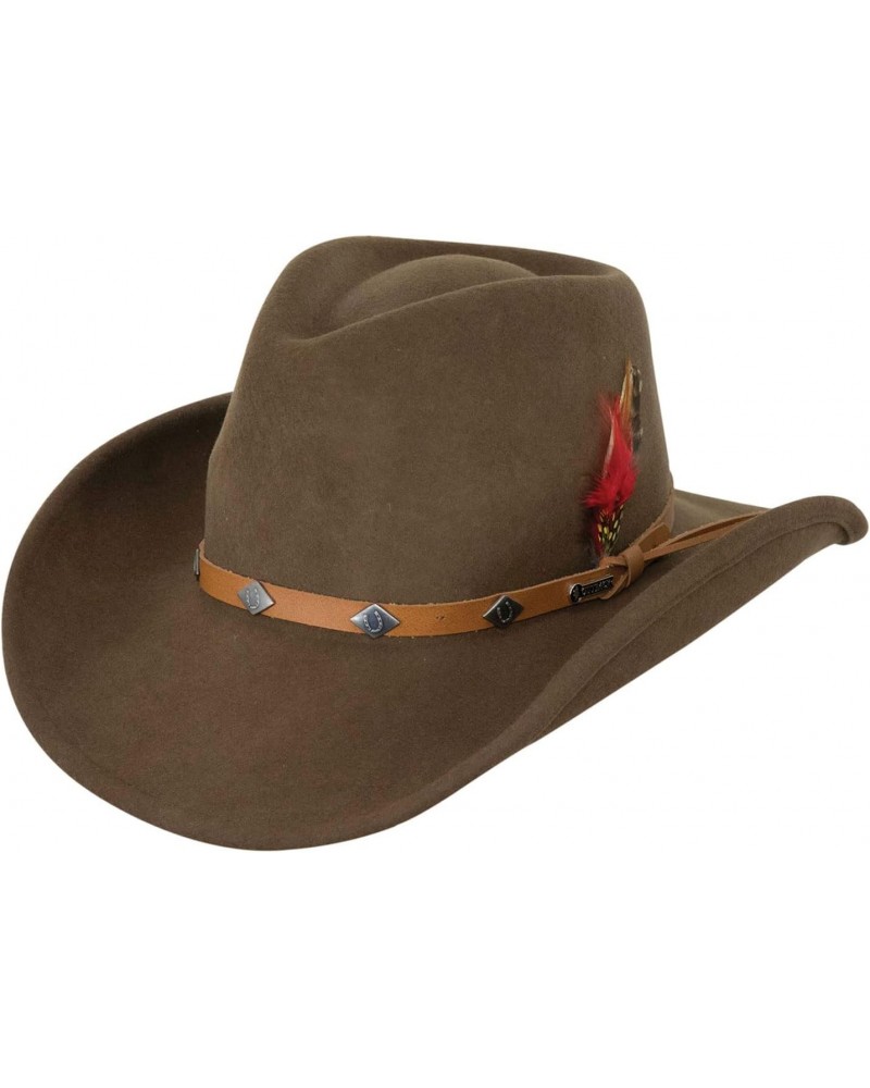 Women's Adult's Wide Open Spaces Durable Wool Western Cowboy Hat with Wire Brim & Chin Cord, Serpent $47.35 Cowboy Hats