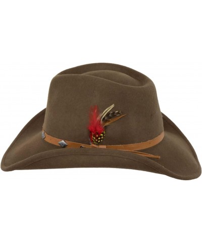 Women's Adult's Wide Open Spaces Durable Wool Western Cowboy Hat with Wire Brim & Chin Cord, Serpent $47.35 Cowboy Hats