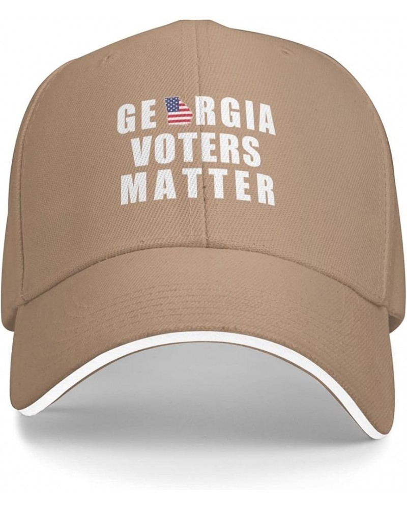 Georgia Voters Matter Baseball Cap Hat End Stop Voters Suppression Trucker Hat Protect Voting Right Dad Hat Black Brown $8.27...