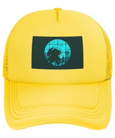 Game Bi-oshock Baseball Cap 3D Printing Hip Hop for Men Women Adjustable Baseball Cap Black Yellow $12.55 Baseball Caps