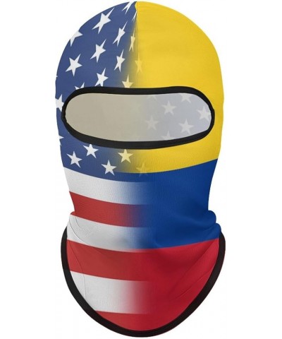 American and Colombian Flag Balaclava Ski Mask,Head Mask,Windproof Sun for Outdoor Sports Cycling Windproof Hood Style-21-5 $...