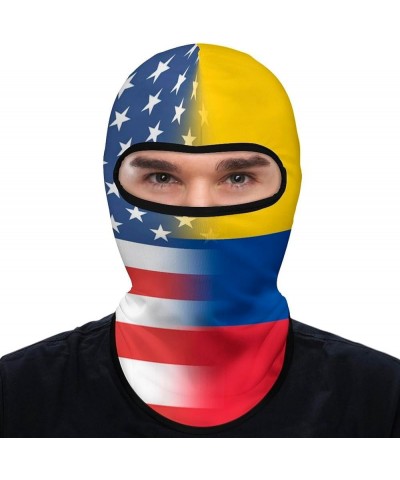 American and Colombian Flag Balaclava Ski Mask,Head Mask,Windproof Sun for Outdoor Sports Cycling Windproof Hood Style-21-5 $...