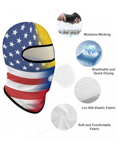 American and Colombian Flag Balaclava Ski Mask,Head Mask,Windproof Sun for Outdoor Sports Cycling Windproof Hood Style-21-5 $...