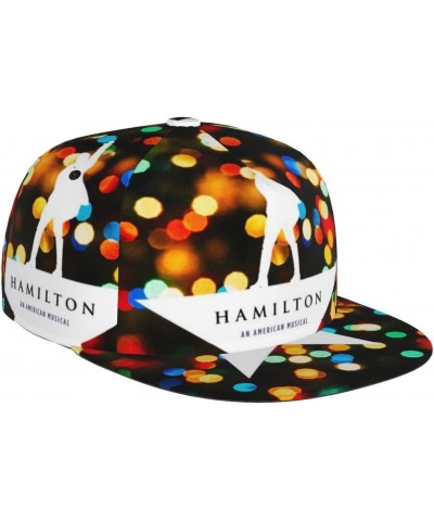 Hamilton Musical an American Hat Flat-Brimmed Baseball Cap Dad Ball Hat Snapback Hip Hop Cap for Men and Women Black $14.03 B...