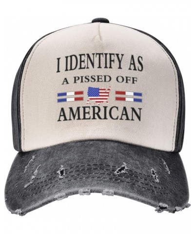 I Identify As A Pi Ssed Off American Hat for Father We The People are Pi Ssed Off Cotton Caps with Adjustable Hats $11.10 Bas...