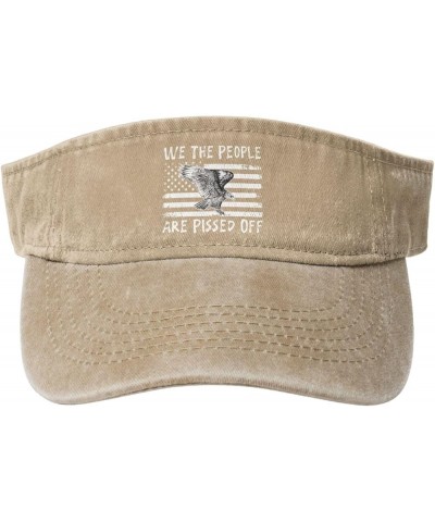 We The People are Angry Pissed Off Sport Sun Visor Hat Cotton Ball Caps Empty Top Baseball Sun Cap for Men Women Natural $13....