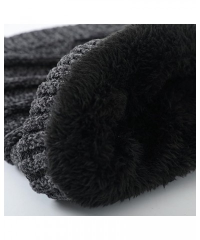 Neckerchief Cotton 18x18 Neck Warmer Men Fleece Neck Gaiter Women Scarf Winter Double Layer Thick Knit Circle Dark Gray $8.66...