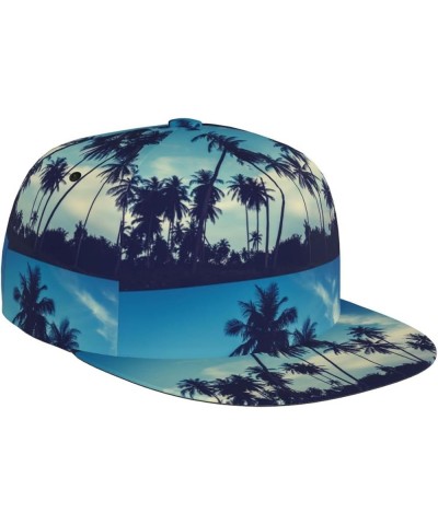 Palm Trees Baseball Cap, Flat Brim Trucker Hat, Buckle Adjustable Palm Trees7 $10.19 Baseball Caps