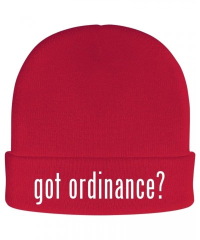 got Ordinance? - Soft Adult Beanie Cap Red $19.45 Skullies & Beanies