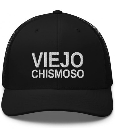 Viejo Chismoso - Funny Spanish Quotes, Hispanic Dad Gifts, Latina, Latino Gifts, Mexican Trucker Hat Mesh Black $16.56 Baseba...