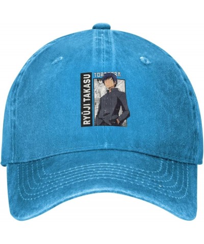 Toradora! Casquette Baseball Cap Cowboy Hat Unisex Denim Adults Denim Hat Adjustable Size Black Blue $9.10 Baseball Caps