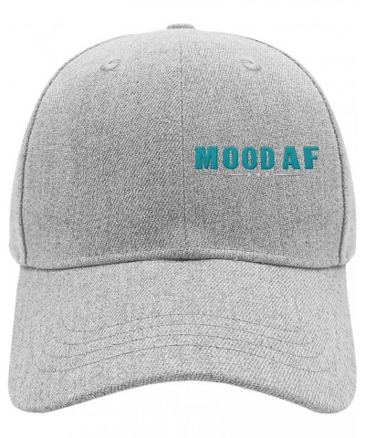 Mood Af Baseball Cap Funny Golf Hats for Women Embroidered Gift for Him Hiking Hats for Streetwear Pale $16.45 Baseball Caps