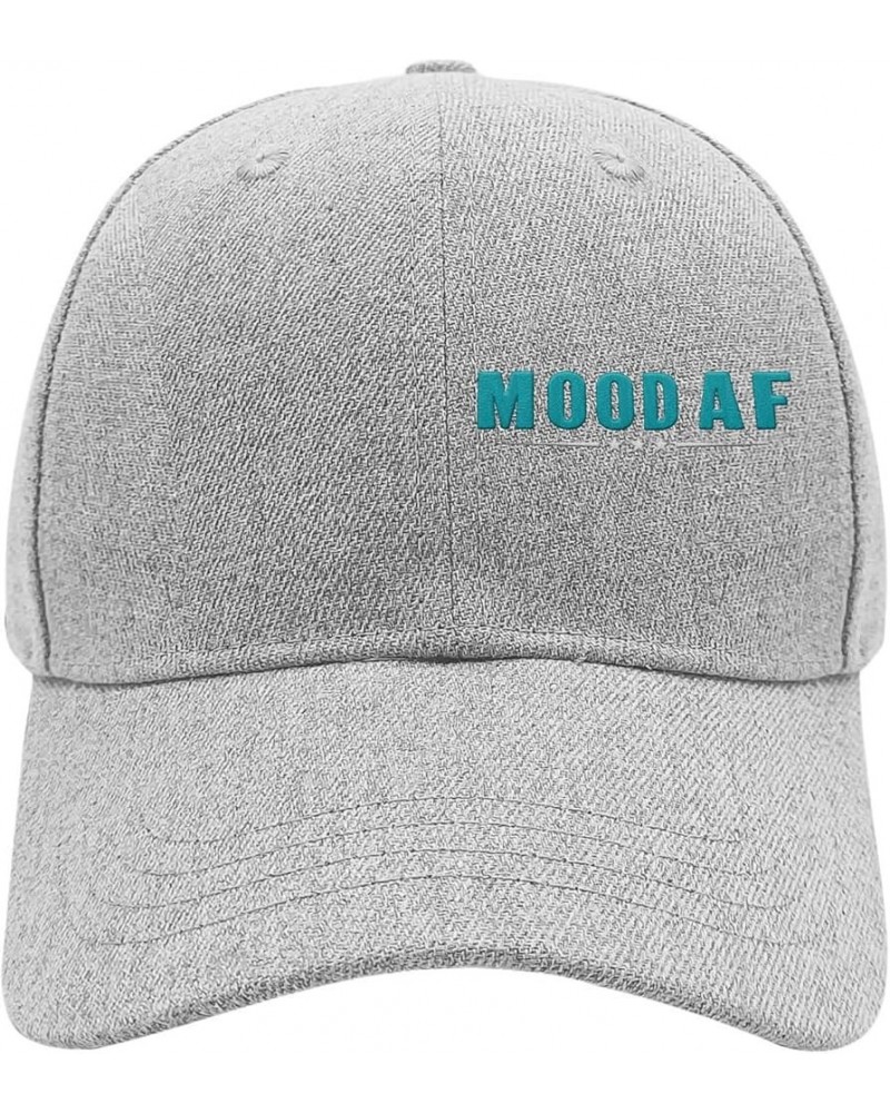 Mood Af Baseball Cap Funny Golf Hats for Women Embroidered Gift for Him Hiking Hats for Streetwear Pale $16.45 Baseball Caps