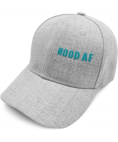 Mood Af Baseball Cap Funny Golf Hats for Women Embroidered Gift for Him Hiking Hats for Streetwear Pale $16.45 Baseball Caps