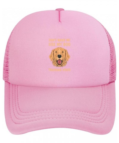 Don't Make Me Use My Dog Training Voice Hat Mesh Baseball Cap Ponytail Caps Beach Sun Hats Dad Hat $10.94 Baseball Caps