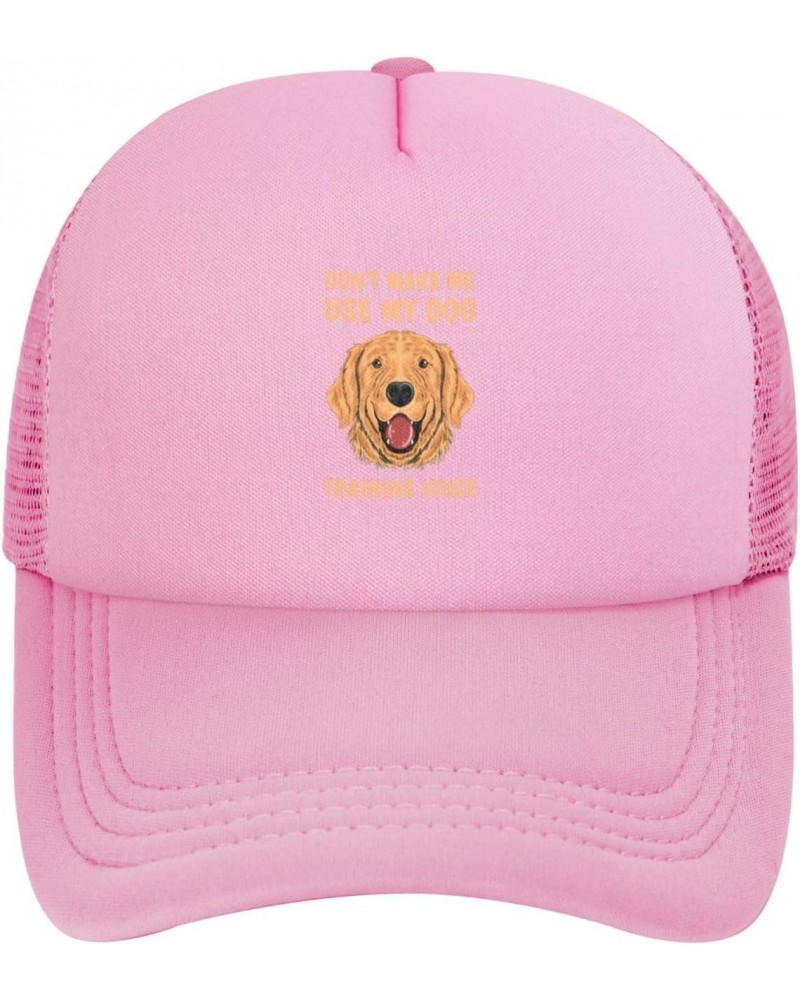 Don't Make Me Use My Dog Training Voice Hat Mesh Baseball Cap Ponytail Caps Beach Sun Hats Dad Hat $10.94 Baseball Caps