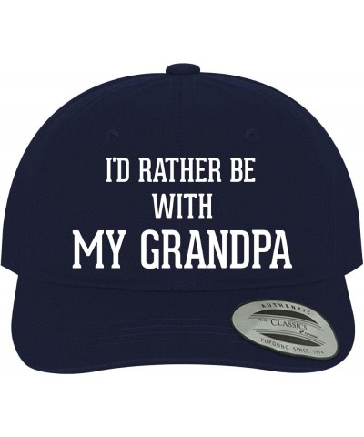 I'd Rather Be with My Grandpa - Soft Dad Hat Baseball Cap Navy $21.24 Baseball Caps