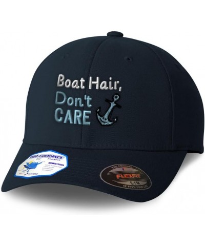 Flexfit Hats for Men & Women Boat Hair, Don't Care Polyester Dad Hat Baseball Cap Dark Navy $15.83 Baseball Caps