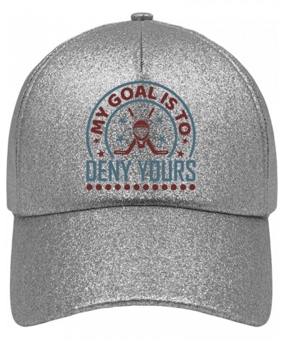 Golf hat My Goal is to Denys Yours Men Sun hat Runners hat Gifts for Girlfriends Beach Hat Silver Color $10.67 Baseball Caps