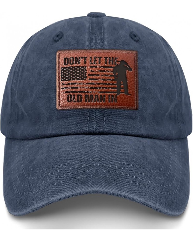 Don't Let The Old Man in Golf Hat Retro Summer Hat Gifts for Women Who Like Engraved,Cycling Caps Suitable for Navy Blue $11....