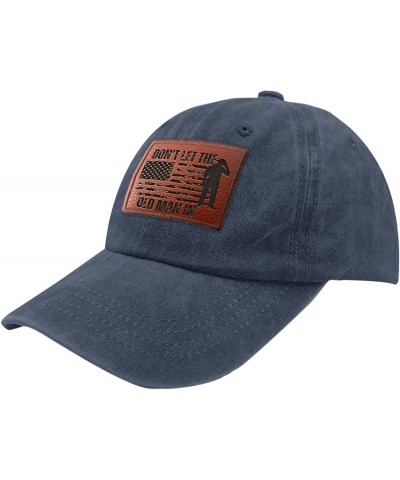 Don't Let The Old Man in Golf Hat Retro Summer Hat Gifts for Women Who Like Engraved,Cycling Caps Suitable for Navy Blue $11....