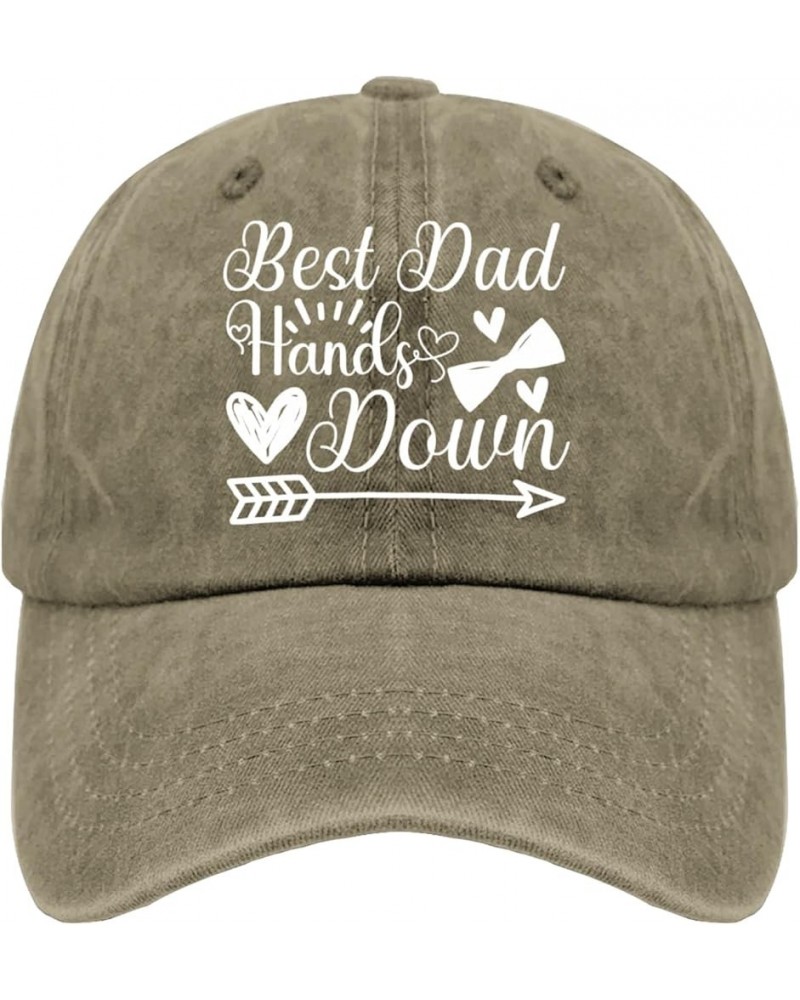 Best dad Hands Down caps Mexico hat Pigment Black hat for Men Gifts for Him Workout Caps Pigment Khaki $9.87 Cowboy Hats