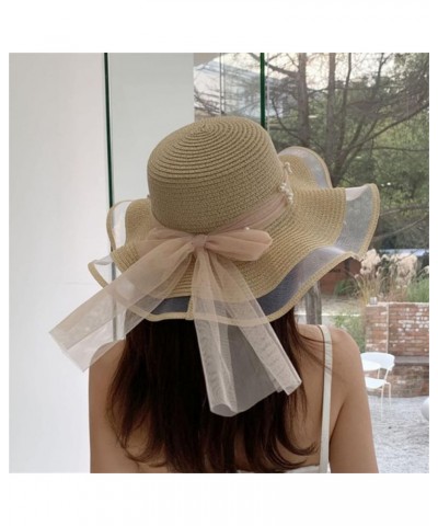 Bucket Hats for Women, Lady Cocktail Tea Party Church Hats Tea Party Wedding Bucket Hat Summer Beach Cap Beige $9.78 Sun Hats