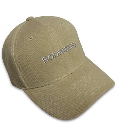 Baseball Cap Rodriguez Last Name Spanish Embroidery Foreign Languages Khaki Design Only $11.61 Baseball Caps