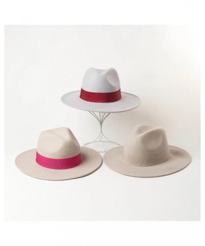 Fedora Hat Wool Jazz Top Hat Casual Felt Jazz Hat Panama Summer Hat 7 $19.78 Fedoras