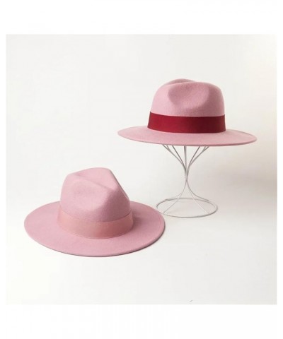 Fedora Hat Wool Jazz Top Hat Casual Felt Jazz Hat Panama Summer Hat 7 $19.78 Fedoras