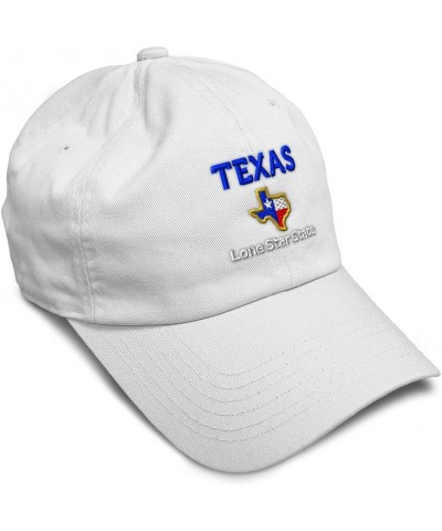 Soft Baseball Cap Texas Lone Star State Style B Cotton Dad Hats for Men & Women White $17.39 Baseball Caps